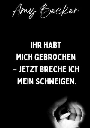 Was mir passiert ist, ist nicht meine Schuld. Aber es ist meine Verantwortung damit heute als Erwachsene einen Umgang zu finden. Ich bin in mitten von völliger Entwertung aufgewachsen, doch erst als Erwachsene lerne ich, was das (die Rede ist von Narzissmus) überhaupt ist und warum meine Eltern so mit mir umgegangen sind, obwohl sie mich doch lieben sollten.Meine Geschichte hinterlässt meist entgleiste, erschrockene Gesichtszüge oder ersatzweise verstörte Emoijs. Emoijs bzw. „Smileys“ gab es zu meinen Schulzeiten auch schon. Im Grunde bin ich in diesem Buch 13 Jahre alt. Aber es gibt eine Zeit davor und danach, die ich hier auch erwähnen möchte. Hallo, ich bin Amy, und das hier ist meine Geschichte.