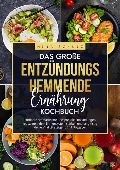 Bist du es leid, dich jeden Tag von ungesunden Lebensmitteln zu ernähren und möchtest endlich etwas für deine Gesundheit tun? Fragst du dich, wie du die lästigen Entzündungen in deinem Körper auf natürliche Weise reduzieren kannst? Oder leidest du bereits unter den Auswirkungen von Entzündungen und suchst nach einer Lösung, um den Schmerz zu lindern? Dann ist dieses Kochbuch die perfekte Wahl für dich! Mit diesem Buch erhältst du nicht nur eine umfassende Sammlung köstlicher Rezepte, sondern auch wertvolle Informationen, um Entzündungen auf natürliche Weise zu reduzieren. Die entzündungshemmende Ernährung erfreut sich in den letzten Jahren einer stetig wachsenden Beliebtheit, da sie zahlreiche Vorteile für den Körper bietet. Hier sind nur einige Gründe, warum diese Ernährungsweise so beliebt ist: - Stärke dein Immunsystem: Eine entzündungshemmende Ernährung versorgt deinen Körper mit wichtigen Nährstoffen, Antioxidantien und Vitaminen, die dein Immunsystem stärken und dich widerstandsfähiger gegen Krankheiten machen. - Reduzierung von Entzündungen: Mit sorgfältig ausgewählten Zutaten und Rezepten kannst du Entzündungen lindern und schmerzhafte Symptome reduzieren. Erlebe die Freude, dich wieder beweglicher und schmerzfrei zu fühlen. - Linderung von Gelenkschmerzen: Die entzündungshemmende Ernährung kann helfen, Schmerzen und Entzündungen in den Gelenken zu reduzieren, die bei Erkrankungen wie Arthrose, Rheuma und Gicht auftreten können. - Verbessere deine Verdauung: Durch die Auswahl entzündungshemmender Lebensmittel wird deine Verdauung unterstützt und Magenbeschwerden wie Blähungen und Sodbrennen können gelindert werden. Fühle dich vitaler nach jeder Mahlzeit. Es gibt noch viele weitere Gründe, warum du dieses Kochbuch unbedingt haben solltest: - Genussvolle Vielfalt: Von herzhaften Suppen und knackigen Salaten über erfrischende Smoothies und cremigen Aufstrichen bis hin zu schmackhaften Hauptgerichten - dieses Buch bietet dir eine breite Palette an kreativen und leckeren Rezepten. - Einfache Zubereitung: Egal, ob du ein erfahrener Koch oder Anfänger bist, die Rezepte in diesem Kochbuch sind leicht verständlich und praktisch umsetzbar. - Umfassender Ratgeber: Neben den Rezepten enthält dieses Buch einen kurzen Ratgeber, der dir wertvolle Informationen und Tipps zur entzündungshemmenden Ernährung gibt. Warte nicht länger und nimm deine Gesundheit in die Hand! Hol dir jetzt mein Kochbuch und beginne noch heute, deine Entzündungen auf natürliche Weise zu bekämpfen.