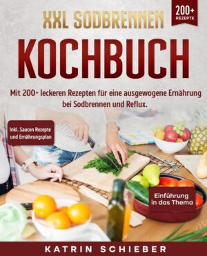 Dieses Sodbrennen Kochbuch ist voll von köstlichen, leicht zuzubereitenden Rezepten! Mit über 200+ Rezepten zur Auswahl, finden Sie in diesem Kochbuch bestimmt das, wonach Sie suchen... Wie kommt es zum Sodbrennen? Sodbrennen tritt auf, wenn Magensäure in die Speiseröhre fließt, in der Regel nach dem Verzehr von Speisen. Der Säure Reflux hat einen schönen medizinischen Namen, nämlich gastroösophageale Refluxkrankheit, die meist nur mit GERD abgekürzt wird. Manche Menschen nennen es auch einfach Sodbrennen. Was sind die Symptome? Neben dem verräterischen brennenden Gefühl in der Brust treten Symptome wie ein saurer oder bitterer Geschmack im Mund, Aufstoßen, Schluckbeschwerden, Aufstoßen und Übelkeit auf. Diese Symptome sind in der Regel schlimmer, wenn man liegt, was den Schlaf beeinträchtigt. Die Beschwerden können sich bis in den Hals und Rachen ausbreiten. Manche Menschen verspüren auch einen bitteren oder sauren Geschmack im Mund. Die Symptome des sauren Refluxes können mehrere Stunden lang anhalten. Bei manchen Menschen verschlimmern sich die Symptome nach der Nahrungsaufnahme, während sie bei anderen schon vor dem Essen auftreten können. Gelegentlicher saurer Reflux ist normal, aber häufige Symptome, die mehr als zwei Mal pro Woche auftreten, können auf eine schwerwiegendere Erkrankung zurückzuführen sein, die als gastroösophageale Refluxkrankheit (GERD) bezeichnet wird. Hier einige Tipps… -Essen Sie kleinere Portionen. Große, schwere Mahlzeiten erhöhen das Risiko von Sodbrennen. Versuchen Sie daher, weniger zu essen und Ihr Essen langsam zu kauen. So haben Sie Zeit für die Verdauung und fühlen sich schneller satt, was gut für Ihre Taille ist. -Vermeiden Sie Lebensmittel, die Sodbrennen auslösen. Einige Lebensmittel lösen eher einen Sauren Reflux aus als andere. Vermeiden Sie vor allem fettige und scharfe Speisen. Wählen Sie stattdessen mageres Fleisch und grünes Gemüse. -Essen Sie nicht direkt vor dem Schlafengehen. Die Symptome von Sodbrennen verschlimmern sich oft im Liegen. Versuchen Sie daher, mindestens drei Stunden vor dem Schlafengehen nichts mehr zu essen. Das bedeutet auch, dass Sie nicht naschen sollten! Essen Sie Ihre letzte Mahlzeit mindestens 3 Stunden vor dem Schlafengehen (mehr Informationen finden Sie im Buch)