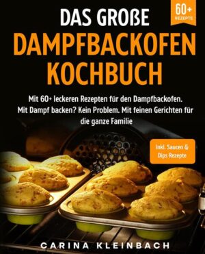 Dieses Dampfbackofen-Kochbuch ist voll von köstlichen, leicht zuzubereitenden Rezepten! Mit über 220+ Rezepten zur Auswahl, finden Sie in diesem Kochbuch bestimmt das, wonach Sie suchen... Was genau ist Dämpfen? Im Gegensatz zu herkömmlichen Öfen verwendet ein Dampfbackofen "nasse Hitze", um Ihre Speisen zu garen. Je nach Modell wird Wasser in einen Behälter (oder Wassertank) im Inneren des Ofens gegossen. Während sich der Ofen aufheizt, werden die Speisen durch Konvektion in Verbindung mit Dampf gegart. Die Geschichte des Dampfgarens von Lebensmitteln Das Dämpfen von Lebensmitteln ist keine neue Technik. Einige Historiker gehen davon aus, dass die Menschen in China bereits vor Tausenden von Jahren ihr Essen dämpften. Die Menschen verwendeten einen Dampfkorb, einen so genannten Bambusdämpfer, als Gefäß für die Zubereitung von Dim Sum. Durch das geflochtene Gefäß konnte der Dampf in das Gerät strömen und Fisch, Gemüse und Brühe garen. Da der chinesische Bambusdampfer mit Dampf arbeitet - und nicht mit großer Hitze oder direktem Kontakt mit Wasser - bleiben mehr Vitamine und Mineralien erhalten. Außerdem verhindert das Garen mit feuchter Hitze, dass die Speisen zusammenkleben (wie es manchmal beim Sautieren und anderen Herdmethoden der Fall ist). Daher wurden keine Butter, kein Öl und kein Kochspray benötigt. Hier einige Tipps… …hängt von dem Modell ab, das Sie kaufen. Die meisten Dampfbacköfen funktionieren jedoch nach einem einfachen, dreistufigen Verfahren: -Füllen Sie den Wassertank bis zur Wasserlinie auf: Dies ist der wichtigste Schritt, denn Wasser ist das Heizelement Ihres Ofens. Vergewissern Sie sich, dass der Wassertank voll ist, bevor Sie mit dem Kochen beginnen. -Wählen Sie Ihre Garstufe: Für saftigen Lachs und köstlich gedünstetes Gemüse wählen Sie den Dampfmodus