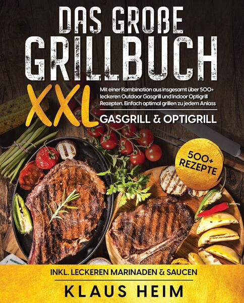 Dieses Grill-Kochbuch ist voll von köstlichen, leicht zuzubereitenden Rezepten! Mit über 500+ Rezepten zur Auswahl, finden Sie in diesem Kochbuch bestimmt das, wonach Sie suchen... Grillen, aber wie? - Die ersten Schritte sind einfach, solange Sie drei Dinge bei sich haben Den Grill, das Gas und das Essen. Wenn Sie diese drei Dinge haben, können Sie offiziell mit dem Grillen beginnen. Zuerst müssen Sie das Gas an den Grill anschließen. Die meisten Gasgrills werden mit einem Schlauch geliefert, der an den Gastank angeschlossen wird. Der Tank muss geöffnet werden, damit das Gas fließen kann. Einige Grills haben auch ein Gasventil. Stellen Sie also sicher, dass alles geöffnet ist, bevor Sie versuchen, den Grill anzuzünden. Das Anzünden des Grills ist einfach, aber seien Sie sich bewusst, dass Sie mit einem leicht entzündlichen Gas arbeiten. Wenn Sie vor oder nach dem Anzünden Gas riechen, schalten Sie alles aus und überprüfen Sie die Anschlüsse. Ein Gasleck ist ein ernsthaftes Problem, das Sie aber wahrscheinlich nicht haben werden, wenn Sie alles richtig anschließen. Bei einem Gasgrill müssen Sie sich nicht um das Aufwärmen der Kohlen oder das Halten einer gleichmäßigen Temperatur kümmern. Nachdem Sie den Grill angezündet haben, lassen Sie ihn vorglühen. Etwa 15 Minuten bei mittlerer bis hoher Hitze sollten genügen. Sobald der Grill vorgeheizt ist, können Sie mit dem Grillen beginnen, aber zuerst müssen Sie den Grill reinigen. Die Reinigung eines Grills ist viel einfacher, wenn er heiß ist. Wenn die Roste heiß werden, werden sie auch desinfiziert. Zum Reinigen Ihres Grills benötigen Sie eine Drahtbürste. Sie können auch ein Stück Alufolie oder Zwiebeln zum Reinigen verwenden, aber die Drahtbürste ist am besten geeignet. Sie können auch eine Bürste mit einem Holzgriff verwenden, denn viele haben einen Kunststoffgriff, der schmilzt. Ein Kunststoffgriff könnte bei diesen Flammen schmelzen, Holz brennt nur etwas an. Jetzt, wo das Gas angeschlossen, der Grill angezündet und gereinigt ist, können Sie endlich loslegen. Drehen Sie die Hitze ein wenig auf mittlere Stufe herunter und halten Sie die Temperatur heiß, aber nicht zu heiß. Das richtige Zubehör…. 1. Grillhandschuhe Gut isolierte Handschuhe sind beim Grillen von unschätzbarem Wert. Sie schützen Ihre Hände vor heißen Fettspritzern, wenn das Grillgut gewendet wird. Achten Sie beim Kauf dieser Handschuhe darauf, dass sie lang genug sind, um das Handgelenk und nach Möglichkeit auch einen Teil des Unterarms zu schützen. 2. Grillschürze Die kochende Person sollte immer eine Schürze aus festem Stoff tragen, um die Kleidung und die nackte Haut vor heißen Fettspritzern zu schützen. Die Schürze darf keine Kunstfasern enthalten, da diese leicht entflammbar sind. 3. Grillzange Mit einer robusten Grillzange lassen sich Fleischstücke jeder Größe leicht wenden. Bitte verwenden Sie zum Wenden des Fleisches keine Gabel, da diese das Fleisch einstechen und den Saft austreten lassen würde, so dass es trocken wird. (mehr Informationen finden Sie im Buch)