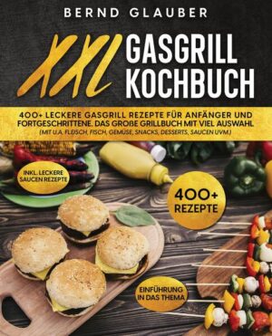 Dieses XXL Gasgrill-Kochbuch ist voll von köstlichen, leicht zuzubereitenden Rezepten! Mit über 60+ Rezepten zur Auswahl, finden Sie in diesem Kochbuch bestimmt das, wonach Sie suchen... Die ersten Schritte sind einfach, solange Sie drei Dinge bei sich haben Den Grill, das Gas und das Essen. Wenn Sie diese drei Dinge haben, können Sie offiziell mit dem Grillen beginnen. Zuerst müssen Sie das Gas an den Grill anschließen. Die meisten Gasgrills werden mit einem Schlauch geliefert, der an den Gastank angeschlossen wird. Der Tank muss geöffnet werden, damit das Gas fließen kann. Einige Grills haben auch ein Gasventil. Stellen Sie also sicher, dass alles geöffnet ist, bevor Sie versuchen, den Grill anzuzünden. Das Anzünden des Grills ist einfach, aber seien Sie sich bewusst, dass Sie mit einem leicht entzündlichen Gas arbeiten. Wenn Sie vor oder nach dem Anzünden Gas riechen, schalten Sie alles aus und überprüfen Sie die Anschlüsse. Ein Gasleck ist ein ernsthaftes Problem, das Sie aber wahrscheinlich nicht haben werden, wenn Sie alles richtig anschließen. Bei einem Gasgrill müssen Sie sich nicht um das Aufwärmen der Kohlen oder das Halten einer gleichmäßigen Temperatur kümmern. Hier einige Tipps… 1. Den Grill nicht vorheizen Nur weil es sich um einen Gasgrill handelt, können Sie den Vorheizschritt nicht überspringen. Es ist verlockend, gleich mit dem Grillen zu beginnen, aber auch wenn Sie gerade mit einem Tastendruck die Hitze eingeschaltet haben, müssen Sie ein wenig warten, bis die Wärme auf die Roste übertragen wird, bevor Sie Ihr Fleisch darauf legen. Dies führt nicht nur zu feinen Grillspuren, sondern verhindert auch, dass die Speisen am Rost haften bleiben. 2. Säubern Sie Ihren Grill Versuchen Sie im Idealfall, den Grill zu reinigen, nachdem er abgekühlt ist, aber noch warm genug ist, damit die Essensreste nicht auf den Rost gehärtet sind. Wenn Sie andernfalls häufig grillen, reinigen Sie den Grill beim nächsten Anzünden, sobald er vorgeheizt ist (bevor Sie mit dem Grillen beginnen). Verwenden Sie in jedem Fall einfach eine Grillbürste, um anhaftende Lebensmittel abzukratzen und zu entfernen. (mehr Informationen finden Sie im Buch)