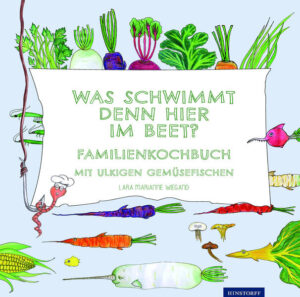 Familienkochbuch voller Wissen & Witz. Wie wäre es mit Ricos Rhabarber-Krümel-Kuchen im Frühling. Oder der Querbeet-Pizza im Sommer? Im Herbst böte sich Wilmas Wilde Wirsingpfanne mit Kartoffeln an? Und im Winter sollte es dann am besten Steffis starkes Steckrübenpüree sein! Ein Buch mit sehr verschiedenen, originellen Rezepten, die aber immer zu etwas Leckerem führen. Ein Familienkochbuch voller saisonalem und regionalem Gemüse, aber keines der gewöhnlichen Sorte. Denn auf jeder Seite verstecken sich ulkige Gemüsefische, die allerhand zu sich selbst und zum Kochen erzählen können. Und nicht nur das: Sie haben auch noch Bastelideen rund um den Garten … Also: In die Küche - fertig - los!