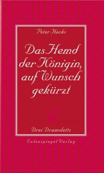 Die drei Dramoletts sind: - Der Parteitag: Die Partei der Sozialvisionären Wiedergeburt (PSW) tagt, und das Personal kommt jedem Zeitungsleser irgendwie bekannt vor. Die Szene ist ein Hinterzimmer, verhandelt werden die großen Gegenstände: Wie geht es weiter, was helfen dabei die Flügel oder der Verbalbolschewismus. - Phraates: Rom unterwirft die Welt, jetzt sind die Parther dran. 'Was tun?' fragt sich, bereits angeschlagen, deren greiser Herrscher Phraates, prüft seine Erben und zaudert nicht. Sterbend erteilt er einen Auftrag. - Berliner Novelle: Das Satyrspiel des kleinen Zyklus handelt von dem Wissenschaftler der Humboldt-Universität Dr. Schiller, seiner Familie, einem netten Dienstbesuch aus den USA und der Lust, die am Ende jeder Unterwerfung innewohnt.