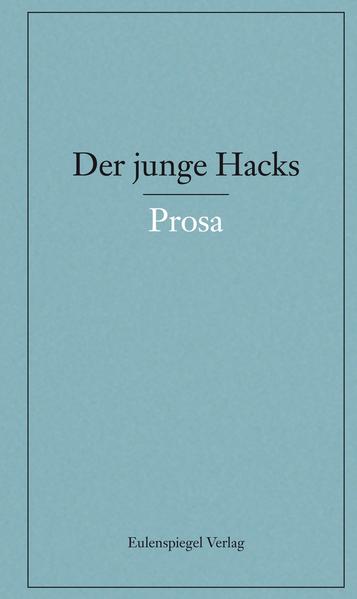 Teils unveröffentlichte, teils verstreut publizierte Essays und Feuilletons sowie Aufsätze aus der Schul- und Universitätszeit bilden den 4. Band der Frühwerk-Edition des Dichters Peter Hacks. Die vielfältigen Texte nehmen manch zentrales Thema des Gesamtwerks vorweg, etwa die Auseinandersetzung mit der Romantik, und werfen zudem bemerkenswerte Schlaglichter auf den Zeitgeist der frühen BRD und die ersten literarischen Gehversuche eines der wichtigsten deutschen Dramatiker nach 1945.