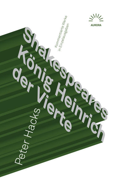 1964 bearbeitete Peter Hacks auf Wunsch von Wolfgang Langhoff, bis 1963 Intendant des Deutschen Theaters Berlin, den ersten und zweiten Teil von Shakespeares 'Heinrich IV.'. Er kondensierte den Zweiteiler auf Basis der Übersetzung von August Wilhelm Schlegel auf die Spiellänge eines Abends, stellte einige Szenen um, übersetzte einige neu. Die Proben mit Langhoff in der Titelrolle und Klaus Piontek als Prinzen wurden jedoch im März 1965 jählings abgebrochen. Es dauerte 15 Jahre, bis sich das Berliner Schillertheater Hacks’ Bearbeitung annahm und sie uraufführte. Der Text ist nun erstmals in gedruckter Form zugänglich.