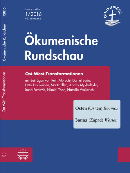 Die Ökumenische Rundschau (ÖR) beschreibt die aktuelle Situation der orthodoxen Kirchen in Belarus und in der Ukraine. Während der Zeit der Demonstrationen auf dem Maidan in Kiew sind die orthodoxen und katholischen Kirchen der Ukraine trotz großer theologischer Differenzen gemeinsam für ein Ende der Gewalt eingetreten und haben in ökumenischer Verbundenheit gebetet. Die ÖR berichtet über den Besuch einer Delegation des Ökumenischen Rates der Kirchen im März 2015 in der Ukraine sowie über die Präsenz kirchlicher Medien in Südosteuropa. Sie erinnert an die fortdauernden bilateralen Dialoge der EKD mit den orthodoxen Patriarchaten (Konstantinopel, Bukarest und Moskau). Sie versucht, das Ende des Dialogs zwischen der Russisch-Orthodoxen Kirche und der Evangelisch-Lutherischen Kirche in Finnland zu ergründen. Sie gedenkt an 50 Jahre „Ostdenkschrift der Evangelischen Kirche in Deutschland“ (1. Oktober 1965), die als eine der wichtigsten Wegbereiterinnen für die Jahre später einsetzende neue Ost- und Deutschlandpolitik gilt.