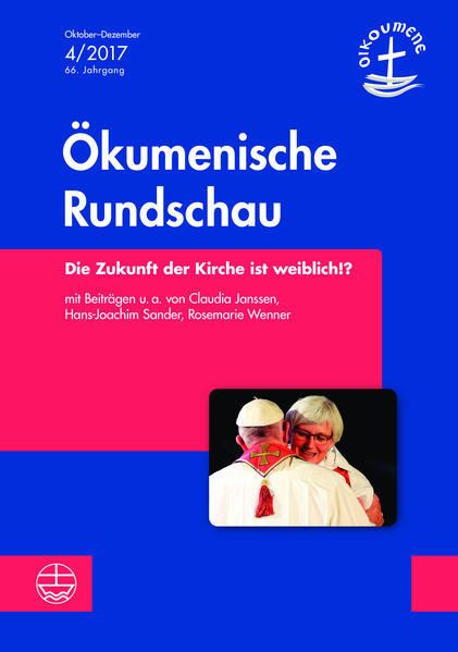 Die Ökumenische Rundschau will unterschiedliche Aspekte des Amtes für Frauen in der Kirche diskutieren, vorstellen und analysieren: • Trifft der Satz „Die Zukunft der Kirche ist weiblich!?“ zu? Man hört ja immer wieder, dass der Pfarrberuf, vor allem in der evangelischen Kirche, ähnlich dem Lehrberuf ein „Frauenberuf“ wird, und wenn dies statistisch so wäre, was würde sich dadurch verändern. • Einblick in die Diskussion um das Amt der Frau aus Sicht der katholischen Theologie. Insbesondere, auf welche Grundlagen sich die von Franziskus,Papst einberufene Kommission zum Diakonat der Frau stützen kann und welchen Erfolg sie haben könnte. • Mehr Frauen in kirchlichen Leitungsämtern der mittleren Ebene in der katholischen Kirche: Welche Erfahrungen? Welche Perspektiven? Wie sind die Erfahrungen der letzten Jahre? Was hat sich verändert? Nach dem Beschluss der Deutschen Bischofskonferenz im Jahr 2013 „Das Zusammenwirken von Frauen und Männern im Dienst und Leben der Kirche“ ist eine Zunahme der Berufung von Frauen in Leitungspositionen zu beobachten. • Frauen in evangelischen Missionsgesellschaften: ihre Rolle während der Weltkriege • Erfahrungen als Frau in einem freikirchlichen Leitungsamt • Die Zurücknahme der Frauenordination in der Evangelischen Kirche in Lettland: Hintergründe und Folgen