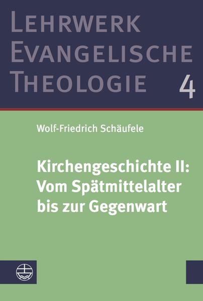 Der Band behandelt in sieben großen Kapiteln die Geschichte des Christentums vom Spätmittelalter über die Reformation im deutschsprachigen Raum und in Europa, das Konfessionelle Zeitalter, das Zeitalter von Pietismus und Aufklärung, das »lange 19. Jahrhundert« und das »kurze 20. Jahrhundert«. Die Darstellung will vor allem die großen Zusammenhänge und Entwicklungslinien erschließen. Sie soll angehenden Pfarrerinnen und Pfarrern und Religionslehrerinnen und Religionslehrern ein historisch begründetes Verständnis jener Gestalt des Christentums eröffnen, mit der sie in ihrem Wirkungskreis aktuell zu tun haben. Zugleich vermittelt sie das zur Orientierung und für Examenszwecke nötige Grundgerüst der wichtigsten Namen und Daten. Church History II: From the Late Middle Ages to the Present In seven large chapters, the volume deals with the history of Christianity from the late Middle Ages to the Reformation in the German-speaking world and in Europe, the confessional age, the age of Pietism and Enlightenment, the »long 19th century« and the »short 20th century«. The presentation aims above all to reveal the major connections and lines of development. It is intended to provide prospective pastors and teachers of religion with a historically founded understanding of the form of Christianity with which they currently deal in their sphere of activity. At the same time, it provides the basic framework of the most important names and dates necessary for orientation and examination purposes.