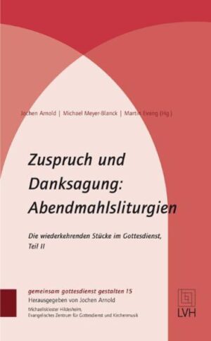 Nach dem Band "Bitten, Loben und Bekennen" folgt nun ein zweiter Buchtitel, der sich den wiederkehrenden Stücken des sonntäglichen Gottesdienstes zuwendet. Diesmal geht es um die Liturgie des Abendmahls, die sich in vielen evangelischen Gemeinden bei jeder Feier fast identisch wiederholt. Die drei Herausgeber unternehmen zusammen mit weiteren Autorinnen und Autoren der Ev. Kirche im Rheinland sowie der Ev.-luth. Landeskirche Hannovers den aufregenden Versuch, für jeden Sonntag kleine liturgische Variationen zu schaffen, so zum Beispiel bei der Präfation und beim Abendmahlsgebet. Dabei wird zwischen Grundform I und II sowie freieren Formen abgewechselt. Außerdem werden alternative Gesänge zum Sanctus und Agnus Dei angeboten.