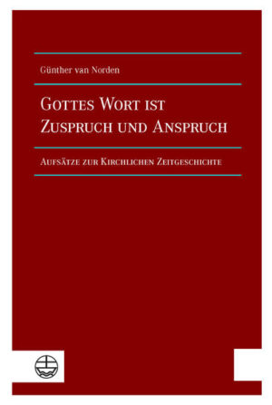 Die Aufsätze zur kirchlichen Zeitgeschichte des Verf. Günther van Norden beleuchten die Rolle der evangelischen Kirche in Deutschland während der Weimarer Republik, im »Dritten Reich« und in der Nachkriegszeit. Es geht um die Bekennende Kirche, die mit der Barmer Theologischen Erklärung 1934 zwar ein verbindliches Bekenntnis verabschiedete, aber nur in Teilen auch den Mut zur Bildung einer entsprechenden kirchlichen Organisation fand. Die Problematik eines kirchlichen Widerstandes wird ebenso erörtert wie das Verhältnis der Kirche zu den Juden oder die Position vor allem reformierter Theologen (Karl Barth). Schließlich geht es auch um die Frage, welches Erbe die Bekennende Kirche hinterlassen hat. The Word of God is Encouragement and Demand. Essays on the Contemporary German Church History The essays shed light on the position of the Protestant Churches in Germany during the Weimar Republic (1919-1933), the Third Reich and the years after World War II. They especially deal with the problems of standing up against the Nazi regime and the difficulties of restructuring church life after World War II.