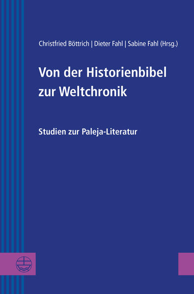 Die Literatur des Hohen Mittelalters erlebt in Europa eine Blütezeit der Bibelprosa. Im Osten findet sie ihren bedeutendsten Ausdruck in der so genannten »Paleja«, einer Anthologie biblischer Erzähltexte von der Weltschöpfung bis zu König Salomo. Diese Sammlung, die in unterschiedlichen Typen und Redaktionen vorliegt, wird später fortgeschrieben und wächst in das chronographische Genre hinüber. Ganz ähnlich verläuft die Entwicklung im Westen, wo der Typus der »Volks-« oder »Historienbibel« entsteht, der eine große Affinität zu den gereimten und illustrierten Weltchroniken aufweist. Diesem Phänomen ist der vorliegende Sammelband gewidmet, der auf eine Greifswalder Fachtagung im September 2017 zurückgeht. In 17 Beiträgen beleuchtet er einzelne Aspekte und Beispiele aus dem Bereich der Paleja-Literatur, die zugleich in den großen Zusammenhang europäischen Historienbibeln eingeordnet werden. Mit Beiträgen von William Adler, Christfried Böttrich, Jan Dochhorn, Igor Dorfmann-Lazarev, Dieter Fahl, Sabine Fahl, Emmanouela Grypeou, Caroline Macé, Martin Meiser, Johannes Niehoff-Panagiotidis, Alen Novalija, Paolo Odorico, Julian Petkov, Martin Rösel, Tat'jana Rudi, Tetjana Vilkul, Tat’jana Vladimirovna Anisimova, Evgenij E. Vodolazki. From History Bible to World Chronicle. Studies in the Paleya Literature Medieval times were a golden age for biblical fiction in Europe. In the East, it took the form of the so-called »Paleya«, an anthology of biblical narrations from creation up to King Solomon. This collection, which exists in different forms and redactions, was later expanded and shifted into the chronographic genre. The development in the West was very similar, producing »Peoples’ Bibles« or »History Bibles« which, for their part, evidenced a great affinity to illustrated or rhyming chronicles. The present volume ist devoted to this phenomen of »History Bibles«, referring back to an international symposium in Greifswald in September 2017. Its 17 contributions examine different aspects of the Paleya literature in order to situate them in the wider context of European »History Bibles«.