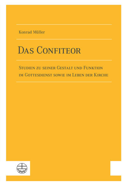 Viele evangelische Gottesdienstordnungen kennen ein Sündenbekenntnis, das im Wechsel mit der Gemeinde gesprochen und oft durch einen Vergebungszuspruch abgeschlossen wird. Dieses sog. Confiteor hat im Wechsel der Zeiten immer wieder unterschiedliche Formen angenommen. Ähnlich vielfältig wie die Confiteor-Varianten sind zudem die Begründungen, die für oder gegen ein liturgisch festgelegtes Sündenbekenntnis zu Beginn des Gottesdienstes vorgebracht werden. Die vorliegende Untersuchung geht der Geschichte des Confiteor nach. Sie beschreibt die Zusammenhänge zwischen textlicher Gestalt, Gottesdienstauffassung, Frömmigkeit, Lebensform und gesellschaftlichen Erwartungen und zeigt die Bedingungen auf, unter denen ein Confiteor im Gottesdienst Sinn machen kann. The Confiteor. Studies to its form and function in the church service as well as the church life Many Protestant liturgies have an order of Confession and Forgiveness which is spoken in dialogue between congregation and minister and often closes with the absolution. However, throughout the history of Christianity, the Confiteor has taken on many different shapes and varieties, for reasons as numerous as its variants. This study will critically explore historical questions concerning the Confiteor and describe the correlations between textual form, liturgical-theological conceptions, piety, ways of living together  and social expectations. In conclusion, this study will formulate conditions under which a Confiteor could be meaningful in worship today. Müller, Konrad, Dr. theol., Jahrgang 1957, ist Leiter des Gottesdienst-Instituts der Evangelisch-Lutherischen Kirche in Bayern und wurde mit der vorliegenden Arbeit im Jahr 2020 an der Augustana-Hochschule in Neuendettelsau habilitiert.