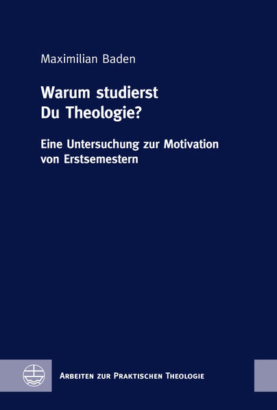 »Warum studierst du Theologie?« Dieser Frage geht Maximilian Baden anhand einer quantitativen, fragebogenbasierten Studie nach, die 2016 bis 2018 im ganzen deutschsprachigen Raum stattfand. Knapp 600 Erstsemester im Theologiestudium (Pfarramt/Magister) haben Auskunft zu ihrer Studienmotivation gegeben. Im Hintergrund steht dabei ein Multi-Komponenten-Modell der Studienmotivation. Situative und persönliche Aspekte spielen darin genauso eine Rolle wie der Blick auf die eigene Zukunft. Besonders die Interessen und die Religiosität der Studierenden wurden als Komponenten identifiziert, die ihre Motivation leiten. Ausgehend von diesen (und anderen) Grundlagen wird ausführlich die Perspektive der Studierenden auf das Theologiestudium, den Pfarrberuf und die Zukunft der Kirche untersucht. Why Are You Studying Theology? A Study on Motivation of Students in the First Semester »Why are you studying theology?« Maximilian Baden investigates this question on the basis of a quantitative, questionnaire-based study that took place in the entire German-speaking region in 2016-2ß18. Almost 600 freshmen in theology studies provided information on their motivation to study. A multi-component model of "motivation" is in the background. Situational and personal aspects play just as much a role as a view of one's own future. In particular, the interests and religiosity of the students were identified as components that guide their motivation. On the basis of these (and other) components, the students' perspective on 'studying theology', the 'pastoral profession' and the 'future of the Church' is examined in detail.