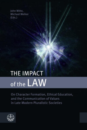 This volume addresses whether, how, and where laws (variously defined) teach values and shape moral character in late modern liberal societies. Each author recognizes the essential value of state law in fostering peace, security, health, education, charity, trade, democracy, constitutionalism, justice, and human rights, among many other moral goods. Each author also recognizes, however, the grave betrayals of law in supporting fascism, slavery, apartheid, genocide, persecution, violence, racism, and other forms of immorality and injustice. They thus call for state laws that set a basic civil morality of duty for society and for robust freedoms that protect private individuals and private groups to cultivate a higher morality of aspiration. With contributions by Rüdiger Bittner, Brian Bix, Frank Brennan, Allen Calhoun, Robert F. Cochran, Jr., Kenneth John Crispin, Jean Bethke Elshtain, E. Allan Farnsworth, James E. Fleming, M. Cathleen Kaveny, Ute Mager, Linda C. McClain, Reid Mortensen, Patrick Parkinson, Thomas Pfeiffer, Robert Vosloo, Michael Welker, and John Witte, Jr. Der Einfluss des Rechts auf Charakterbildung, ethische Erziehung und Kommunikation von Werten in spätmodernen pluralistischen Gesellschaften Dieser Band befasst sich mit der Frage, ob, wie und wo Gesetze-unterschiedlich formulierte-Werte lehren und den moralischen Charakter in spätmodernen liberalen Gesellschaften formen. Jeder Autor erkennt den wesentlichen Wert des staatlichen Rechts für die Förderung von Frieden, Sicherheit, Gesundheit, Bildung, Wohltätigkeit, Handel, Demokratie, Konstitutionalismus, Gerechtigkeit und Menschenrechten unter vielen anderen moralischen Gütern an. Jeder Autor erkennt jedoch auch den schwerwiegenden Verrat an Gesetzen an, der Faschismus, Sklaverei, Apartheid, Völkermord, Verfolgung, Gewalt, Rassismus und andere Formen von Unmoral und Ungerechtigkeit unterstützt. Sie fordern daher staatliche Gesetze, die eine grundlegende bürgerliche Pflichtmoral für die Gesellschaft festlegen, und robuste Freiheiten, die Privatpersonen und private Gruppen schützen, um eine höhere Moral des Strebens zu pflegen.