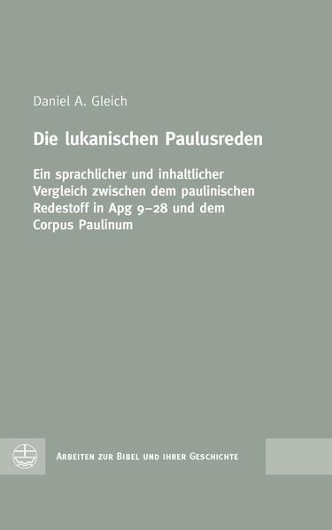 In der vorliegenden Arbeit werden alle in oratio recta verfassten Texte, die in der Apostelgeschichte Paulus zugeschrieben werden, im Hinblick auf ihre Gemeinsamkeiten und Unterschiede zu den Briefen des Corpus Paulinum untersucht. Hierbei zeigt sich, dass für alle längeren Reden und einige kurze Redetexte des lukanischen Paulus viele Parallelen mit einer hohen inhaltlichen Übereinstimmung im Corpus Paulinum zu finden sind. Nicht bestätigt haben sich hingegen solche Forschungspositionen, die entweder inhaltliche Widersprüche zwischen den Aussagen des Paulus der Reden in der Apostelgeschichte und denen des Paulus der unumstrittenen Briefe des Corpus Paulinum behaupten oder umgekehrt von einer literarischen Abhängigkeit der beiden Corpora ausgehen. The Lukan speeches of Paul. A comparison of the language and content between the speeches attributed to Paul in Acts 9-28 and the Pauline corpus The present study examines all the oratio recta texts attributed to Paul in Acts and compares them with the letters of the Pauline corpus in terms of their similarities and differences. It becomes clear that in the Pauline corpus many parallels can be found for all the longer speeches and some of the shorter speeches attributed to Paul in Acts, with a high degree of agreement on a propositional level. The study did not confirm the position of those who assume either contradictions between the statements of the Lukan Paul and those of the Paul of the undisputed letters or, conversely, a literary dependency between the two corpora.