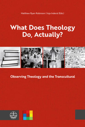 »What Does Theology Do, Actually? Observing Theology and the Transcultural« is to be the first in a series of 5 books, each presented under the same question-»What Does Theology Do, Actually?«, with vols. 2-5 focusing on one of the theological subdisciplines. This first volume proceeds from the observation of a need for a highly inflected »trans-cultural«, and not simply »inter-cultural«, set of perspectives in theological work and training. The revolution brought about across the humanities disciplines through globalization and the recognition of »multiple modernities« has introduced a diversity of overlapping cultural content and multiple cultural and religious belongings not only into academic work in the humanities and social sciences, but into the Christian churches as well.