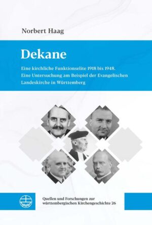 Am Beispiel der Evangelischen Landeskirche in Württemberg wird die kirchliche Funktionselite der Dekane und damit die für das Funktionieren einer kirchlichen Verwaltung entscheidende Personengruppe erstmals systematisch untersucht. Damit werden Innenansichten einer lutherischen Landeskirche möglich, die sich als eine der wenigen der Eingliederung in die Reichskirche zu widersetzen vermochte. Aus einer akteurszentrierten Perspektive werden insbesondere die Rolle der Dekane bei der nationalsozialistischen „Machtergreifung“ sowie der Selbstbehauptung der württembergischen Kirche unter den Bedingungen der nationalsozialistischen Diktatur beschrieben. Ein eigenes Kapitel ordnet zentrale Ergebnisse in übergreifende Fragestellungen ein und schärft das Profil der Dekane durch den Vergleich mit militärischen und Verwaltungseliten.