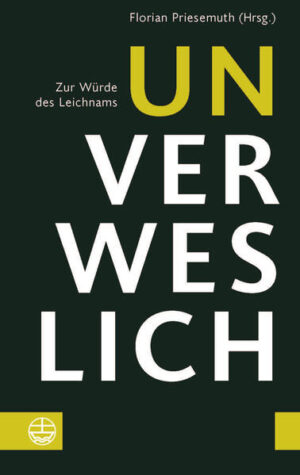 Praktiken des Umgang mit der menschlichen Leiche zeigen dessen eigene Würde. Der Band untersucht den Umgang mit dem verwesenden menschlichen Körper aus theologischer und juristischer Perspektive, die-so lässt sich vermuten-von den Vorstellungen des Unverweslichen beeinflusst sind. Was sollte mit Leichen getan werden und was nicht? Wem gehört die Leiche? Und: Welche Würde kommt der Leiche zu? Mit Beiträgen von Matthis Glatzel, Anna Klassen, Robert Korves, Florian Priesemuth und Konstantin Sacher. Incorruptible. To the Dignity of the Corpse Practices of dealing with the human corpse reveal its own dignity. This volume examines the treatment of the decaying human body from theological and legal perspectives.