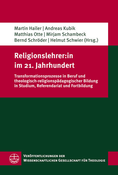 Der schulische Religionsunterricht befindet sich im Umbruch: Er hat es mit einer wachsenden religiös-weltanschaulichen Heterogenität der Schüler:innen zu tun und regiert darauf-regional unterschiedlich-mit deutlichen Veränderungen in der Didaktik und den organisatorischen Rahmenbedingungen. Dies spiegelt sich in wachsenden Kompetenzerwartungen an den Beruf »Religionslehrer:in« und deren Aufbau in Studium, Referendariat und Fortbildung. Eine Konsultation mit Teilnehmenden aus diesen drei Phasen der Lehrer:innen-Bildung hat auf Einladung des Evangelisch-Theologischen wie des Katholisch-Theologischen Fakultätentages, der Konferenz der Institute für Evangelische Theologie und der Studienreformgremien aus Universitäten und Kirchen in Geschäftsführung der Evangelischen Kirche in Deutschland im September 2022 Problemkreise und Lösungsansätze diskutiert. Der vorliegende Band dokumentiert die Beiträge und bietet so einen dichten Einblick in die anstehende Überprüfung und Neugestaltung theologisch-religionspädagogischer Bildung. How to become and be a Religious Education Teacher in the 21st Century. Transformation Processes in Profession and Professional Formation of RE Teachers Religious education in schools is in a state of upheaval. Among other things, it has to deal with a growing heterogeneity of students' religious and ideological beliefs, and is going to cope with this by means of didactic and organizational reforms. This is reflected in growing expectations regarding competencies and knowledge of »religion teachers« that need to be worked on in academic teaching, traineeship and further education. A consultation with participants from these three stages of teacher education has discussed problems and solutions at the invitation of the Assemblies of Protestant as well as Catholic Theological Faculties (E-TFT and KThF), the Conference of Institutes for Protestant Theology (KIET) and the mixed reform committees in management of the Protestant Church in Germany (EKD) in September 2022. This volume documents the contributions and thus offers a dense insight into the current reform of theological-religious education.