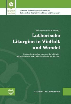 Im 19. Jahrhundert entstehen in Deutschland selbstständige lutherische Kirchen. In diesem Prozess spielen liturgische Fragen eine bedeutende Rolle. In diesem Band liegen erstmals die verschiedenen Gottesdienstordnungen der selbstständigen lutherischen Kirchen inklusive Notenbild gesammelt vor, die auf der einen Seite in die liturgische Entwicklung des 19. und 20. Jahrhunderts verwoben sind, andererseits aber auch einen gewissen Grad an Eigenständigkeit und Vielfalt zeigen. Die Dokumentation einzelner (nach-)reformatorischer Gottesdienstordnungen und die Einleitungen und Auswertungen im vorliegenden Band ermöglichen einen kontextuell informierten Blick auf diesen Zweig lutherischer Liturgiegeschichte, indem Entwicklungen, Kontinuitäten und Neuaufbrüche erkennbar werden. Lutheran liturgies in diversity and change In the 19th century, independent Lutheran churches emerge in Germany. Liturgical issues played a significant role in this process. In this volume, the various orders of worship of the independent Lutheran churches are available for the first time in a collected form, sheet music included. On the one hand, they are interwoven into the liturgical development of the 19th and 20th centuries, but on the other hand, they also show a certain degree of independence and diversity. The documentation of individual (post-)Reformation orders of worship and the introductions and evaluations in this volume provide a contextually informed view of this branch of Lutheran liturgical history by revealing developments, continuities, and renewals.