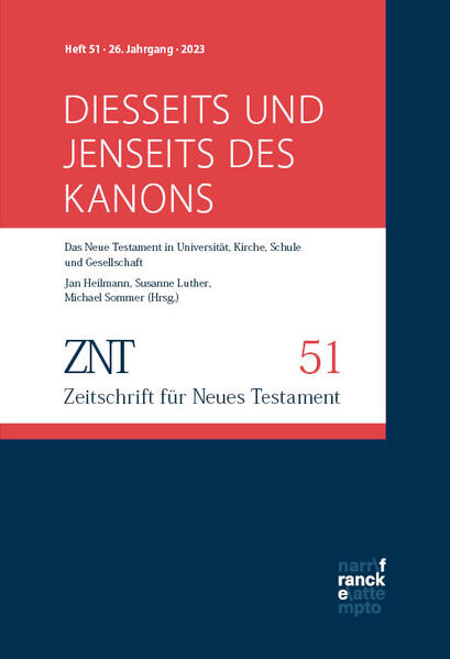 In der gegenwärtigen Forschung zeichnen sich verschiedene neue Ansätze zum Verständnis des neutestamentlichen Kanons ab. Diese Ausgabe der ZNT möchte sie miteinander ins Gespräch bringen und neue Impulse für Fragen vorstellen, die seit langem diskutiert werden: Inwiefern lässt sich neben der Geschichte der Entstehung des Kanons auch eine Geschichte des bereits bestehenden Kanons schreiben? Welche Funktion kommt dem neutestamentlichen Kanon in Kontexten zu, in welchen Lesen und Schreiben eine andere Rolle spielen als in unseren Welten? Wie lässt sich das Verhältnis von in einem Codex gebunden vorliegendem Kanon neutestamentlicher bzw. biblischer Schriften zur Präsentation kanonischer Texte in anderen Medien (wie Bildern, Dingen und Riten) denken? Mit Beiträgen von Stefan Alkier, Garrick V. Allen, Stephanie Hallinger, Susanne Luther, Tobias Nicklas, Kelsie G. Rodenbiker, Clare K. Rothschild, Janet E. Spittler, Jeremy C. Thompson und Joseph Verheyden.