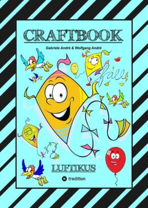 Das Craftbook Band 55 "Luftikus“, ist für alle Kinder ab dem Vorschulalter, für Volksschülern und Jugendliche besonders geeignet, welche Spaß daran haben, Rätsel zu lösen, zu basteln, zu malen und Motivationsübungen gerne ausführen. Die Craftbooks haben einen enormen Unterhaltungswert. Man findet Spiele darin welche nicht im Handel erhältlich sind. Der Mehrwert besteht darin, dass man zu Ideen und Kreativität inspiriert wird. Der soziale Aspekt, etwas analog zu tun, ist ebenso nicht zu verachten. Auch wird die kommunikative Ebene ausgeschöpft und gefordert. Ebenso werden die Interessenfindung und Fantasie hervorgerufen. Außerdem erlernt man in manchen Bereichen eine gewünschte Teamfähigkeit bei der Ausführung von gewissen Aufgaben. Der Inhalt zeigt den Facettenreichtum auf, mit welchen man sich beim Lernen kreativ entwickeln kann. Kinder sollen mit den verschiedenen und unterschiedlichsten Themen zur Ideenentwicklung angeregt werden. Es gibt eine Unzahl von angewandten Methoden Kleinkindern das Erlernen des Alphabets, das Rechnen, das Lesen und Basteln schmackhaft zu machen, dies ist eine davon, und das auf 100 besonders kreierten Seiten. Die Vielfalt der Vorgaben fördert die Kreativität, insbesondere die Konzentration und erleichtert so das Erlernen und fördert ebenso die kognitiven wie auch motorischen Fähigkeiten. Die ausgewählten Bilder erwecken ein besonderes Interesse, erworbene Fähigkeiten des Zeichnens anzuwenden, um ideenreiche eigene Werke zu erschaffen.