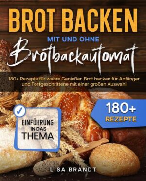 Eine super Investition und bestes Brot genießen Wenn man einen Brotbackautomat einsetzt, bringt das einige Vorteile gegenüber gekauftem oder im Ofen selbst gebackenen Brot: - Es gibt verschiedene Programme für jede Art von Brot - im Ihrem Brot befinden sich nur die Inhaltsstoffe, die man auch selbst hineingibt - Es gibt keine Zusätze oder Backhilfsmittel - Ihr Brot ist immer frisch (Die Brotbackautomat Rezepte helfen Ihnen dabei) - Ihr Brot lässt sich nach individuellem Geschmack herstellen Bei jedem Brotbackautomaten gibt es unterschiedliche Programme, die Ihnen die vielfältige Nutzung erleichtern. Möchten Sie beispielsweise frische Krapfen, Pizza oder Baguette backen, die Sie nicht in der integrierten Brotbackform ausbacken können, kann Ihnen das Teigprogramm einer Brotbackmaschine sehr hilfreich sein. Sie geben einfach die notwendigen Zutaten, wie Mehl, Flüssigkeit, Hefe (entsprechend Ihres ausgewählten Rezepts) in die Teigform von Ihrer Brotbackmaschine und starten das Teigprogramm. Je nach Modell, ist der frische Hefeteig bereits nach ca. 1,5 Stunden nicht nur gut durchgeknetet, sondern auch gegangen, sodass Sie ihn gleich, wie gewünscht weiterverarbeiten können. Sie können dann Ihre Krapfen kugeln und in der Fritteuse ausbacken, den Pizzateig auf dem Blech verteilen, belegen und im Backofen backen oder Ihren Baguetteteig zu einem Rechteck ausrollen, aufrollen, einschneiden und im Backofen aufbacken. (Mehr Infos finden Sie im Buch)