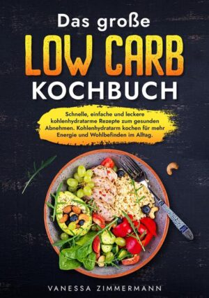 Suchst du nach einer Möglichkeit, effektiv Gewicht zu verlieren? Fühlst du dich oft müde und energielos? Willst du deinem Körper etwas Gutes tun und gleichzeitig leckere Rezepte genießen? Möchtest du endlich eine Ernährung finden, die einfach umzusetzen und trotzdem köstlich ist? Dann ist dieses Kochbuch genau das Richtige für dich! Lass dich von den Rezepten inspirieren und erlebe, wie eine Umstellung auf Low Carb dein Wohlbefinden und deine Lebensqualität nachhaltig steigern kann. Die Low-Carb-Ernährung bietet dir zahlreiche Vorteile: - Gewichtsreduktion: Mit einer kohlenhydratarmen Ernährung kannst du effektiv Körperfett abbauen, ohne ständig Hunger zu haben. - Mehr Energie: Statt dich nach den Mahlzeiten müde und schlapp zu fühlen, bietet dir Low Carb stetige Energie über den Tag verteilt. - Geringeres Risiko für Krankheiten: Eine Ernährung mit reduziertem Kohlenhydratanteil kann Risikofaktoren für verschiedene Krankheiten, wie Diabetes oder Herz-Kreislauf-Erkrankungen, mindern. - Keine Heißhungerattacken: Durch den stabilen Blutzuckerspiegel, den eine Low Carb Ernährung fördert, gehören unkontrollierte Fressattacken der Vergangenheit an. In der heutigen Zeit ist es essenziell, sich bewusst und gesund zu ernähren. Dieses Rezeptbuch bietet dir eine Fülle von Rezepten, die nicht nur köstlich sind, sondern auch deinem Körper guttun. Warum du dieses Kochbuch unbedingt in deiner Sammlung haben solltest: - Vielfalt an Rezepten: Entdecke eine Bandbreite von Frühstücksideen bis hin zu Hauptgerichten und Desserts. - Budgetfreundlich: Du musst kein Vermögen ausgeben, um gesund zu essen. Viele Zutaten sind leicht verfügbar und erschwinglich. - Einfach und verständlich: Alle Rezepte sind leicht nachzukochen, auch wenn du kein Profi in der Küche bist. - Kreative Ideen: Lass dich von neuen Rezeptideen inspirieren und bringe Abwechslung in deinen Speiseplan. Kaufe noch heute dieses Kochbuch und mache den ersten Schritt in Richtung eines gesünderen Lebensstils! Fühl dich endlich wieder fit, gesund und voller Energie!