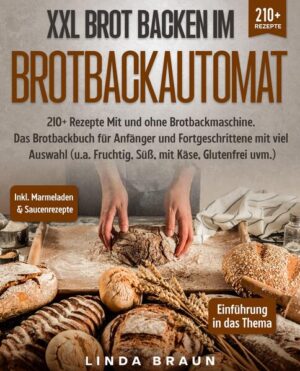 Dieses Brotbackautomat-Rezeptbuch ist voll von köstlichen, leicht zuzubereitenden Rezepten! Mit über 210+ Rezepten zur Auswahl, finden Sie in diesem Kochbuch bestimmt das, wonach Sie suchen... Viele Menschen sind besorgt über die Rolle… die Kohlenhydrate bei Gewichtszunahme und Diabetes spielen, und das zu Recht. Leider bedeutet das manchmal, Dinge wie Brot zu meiden. Aber wenn Sie Ihr eigenes Brot backen, muss das nicht der Fall sein. Während handelsübliches Brot oft mit zusätzlichem Zucker oder minderwertigem Mehl versetzt ist, kann das Brot, das Sie zu Hause in Ihrem Brotbackautomaten herstellen, so viel gesünder sein und trotzdem lecker schmecken. Von der Begrenzung des zugesetzten Zuckers über die Verwendung eines proteinverstärkenden Sauerteigs bis hin zur Zugabe von gesunden Nüssen und Vollkorngetreide können Sie Brot herstellen, das vollgepackt ist mit Nährstoffen und Geschmack. Und das Beste ist, dass Sie Brot mit echten, gesunden Zutaten anstelle von Zucker und Chemikalien backen können. Warum wir Brotbackautomaten lieben... Der Hauptgrund, warum Sie Ihren Brotbackautomaten lieben werden, ist die unglaubliche Vielfalt an Broten, die Sie herstellen und genießen können, ohne stundenlang in der Küche zu stehen. Nachfolgend 3 Gründe, warum Ihr Brotbackautomat schnell zu Ihrem Lieblingsküchengerät werden kann. 1. Spart Strom Denken Sie daran, wie warm Ihre Küche wird, wenn Sie etwas im Ofen backen, besonders in den Sommermonaten. Selbst wenn Sie einen gut isolierten Backofen haben, kostet der Betrieb eines Backofens immer noch mehr als der eines Brotbackautomaten. Man geht davon aus, dass der Stromverbrauch eines Standard-Brotbackautomaten etwa so hoch oder niedriger ist als der einer Kaffeemaschine, nämlich etwa 9 Kilowattstunden für 15 Stunden pro Monat. 2. Einfach und flexibel Sie haben Zeit, andere Aufgaben zu erledigen, Besorgungen zu machen oder den Rest einer großen Mahlzeit zuzubereiten, ohne sich um das Brot in der Maschine kümmern zu müssen. Bei der traditionellen Brotherstellung müssen Sie selbst Hand anlegen und benötigen einen erheblichen Zeitaufwand. (mehr Informationen finden Sie im Buch)