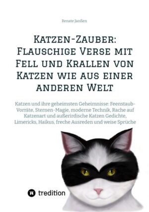 Katzen sind wundervolle Wesen, in denen Klugheit, Anmut und Sensibilität auf einzigartige Weise miteinander verschmelzen. In diesem Buch tauchen wir ein in die Welt der Katzen und lüften ihre am besten gehüteten Rätsel: von Feenstaub- Vorräten über Sternen- Magie bis hin zur neuesten modernen Technik, die sie beherrschen. Erfahren Sie, wie sie sich auf Katzenart rächen und was es mit außerirdischen Katzen auf sich hat. Durch Gedichte, Limericks, Haikus, freche Ausreden und weise Sprüche entführt "Katzen- Zauber" Sie in eine Welt, in der Flausch und Fantasie sich zu einem außergewöhnlichen Tanz vereinen. Begleiten Sie uns auf diesem poetischen Abenteuer, bei dem wir die geheimsten Geheimnisse der Katzen aufdecken und gleichzeitig ihre einzigartige Magie und Anziehungskraft feiern. Ein Buch für alle, die das Geheimnisvolle und Wunderbare im Alltäglichen schätzen und sich von den zauberhaften Wesen mit Fell und Krallen verzaubern lassen möchten. Und ein wundervolles Geschenkbuch für Katzenfreunde!