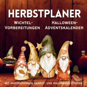 Ein Planer für den Herbst (Oktober und November), insbesondere für Halloween und Gestaltungsideen für die Wichtelzeit im Dezember. Für jeden Tag ein Blatt (liniert, mit Rubriken) inkl. süßen Bildern und über 40 inspirierenden Zitaten rund um Herbst und Halloween. + Ein nützliches Werkzeug zur besseren Organisation, Selbstmotivation und Zeiteinteilung + Zettelwirtschaft minimieren und stattdessen ein spezielles Herbstplanungsbuch verwenden + Dezemberstress rechtzeitig vermeiden und jetzt schon Ideen entwickeln / vorgehen Plane deine Aktivitäten und Prioritäten für jeden Tag / jede Woche. Mit viel Platz für deine Ideen, To-Dos, Einkaufslisten, Termine, Recherche, Brainstorming und mehr. z.B. Halloween-Adventszeit (Kostüme, Party, Deko / Basteln / Nähen, Geschenke / Mitbringsel, Rezepte, Lieblingssachen) Wichtelspaß (Vorbereitung der Wichteltür, Ideen für Streiche, Briefe, Wichtelaufgaben, Abläufe, Ressourcen, Zauberei, Spielideen). Ein praktisches Geschenk für dich selbst oder eine besondere Person, die Halloween oder die Wichtelzeit mag.