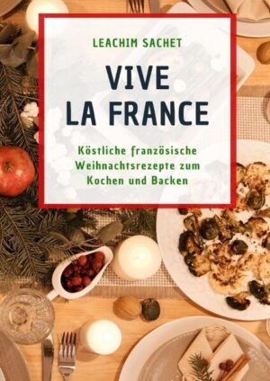 "Vive la France: Köstliche französische Weihnachtsrezepte zum Kochen und Backen" entführt Sie in die festliche Welt der französischen Kulinarik. Tauchen Sie ein in die traditionsreichen Aromen, verlockenden Düfte und unwiderstehlichen Köstlichkeiten, die die französische Weihnachtszeit so einzigartig machen. Dieses Buch lädt Sie ein, die festlichen Geheimnisse der französischen Küche zu entdecken, angefangen bei köstlichen Vorspeisen bis hin zu himmlischen Desserts. Von knusprigen Croissants über herzhafte Cassoulet bis zu zarten Bûche de Noël - hier finden Sie Rezepte, die Ihre Weihnachtsfeier in ein wahres Gaumenerlebnis verwandeln. Mit leicht verständlichen Anleitungen und hilfreichen Tipps führt "Vive la France" Sie durch jedes Rezept. Ob Sie ein erfahrener Koch oder ein Anfänger sind, diese Sammlung französischer Weihnachtsrezepte bietet für jeden etwas. Lassen Sie sich von der französischen Lebensart inspirieren, feiern Sie Weihnachten auf eine ganz besondere Art und bringen Sie den Zauber der französischen Küche in Ihre Festtagstafel. Freuen Sie sich auf unvergessliche kulinarische Erlebnisse und erleben Sie die wahre Magie der französischen Weihnachtszeit. Vive la France, vive Noël!