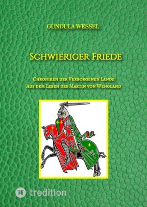 Schwieriger Friede ist die Fortsetzung des Romans "Martin von Wengland" aus der Reihe "Chroniken der Verborgenen Lande". Prinz Martin von Wengland hat maßgeblich zum Frieden zwischen Wengland und Scharfenburg beitragen können. Er und Prinzessin Regina von Scharfenburg haben endlich geheiratet, und Martin ist als Gesandter seines Vaters König Rudolf in Scharfenburg. Herzog Ludwig sieht in dem Frieden die Chance, auch die sechs Jahre zuvor an Wilzarien verlorene Provinz Dunkelfels zurückzuerlangen. Martin kann Ludwig davon überzeugen, ein neues Rekrutierungssystem einzuführen, das er bereits ausprobiert hat. Die Maßnahme kommt nicht viel zu früh, denn König Havarik von Wilzarien will den von ihm selbst angezettelten Krieg noch nicht verloren geben. Um doch noch zu gewinnen und die Verborgenen Lande unter seine Herrschaft zu bekommen, scheut er weder Hinterlist noch einen neuen Angriffskrieg.