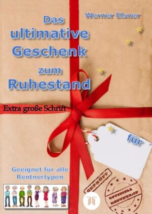 Das große Geschenk zum Ruhestand im Softcover- Format 17 * 24 cm mit 40 Farbseiten und extra großer Schrift eignet sich als kleine Aufmerksamkeit für (Alt)- Rentner, (Alt)- Pensionäre und (Alt)- Ruheständler. Ein neuer Lebensabschnitt beginnt und es öffnen sich neue Türen für Sie. Tun Sie das, für das Ihnen bisher keine Zeit blieb. Blicken Sie zurück um nach vorne zu schauen. Nach dem Eintritt in den Ruhestand sollten Sie erst einmal durchatmen und die Vergangenheit Revue passieren lassen. Auch ich hatte mir einen Plan für die Rentenzeit gemacht, aber es kam alles anders. Dieses kleine Buch begleitet Sie in den Ruhestand und hilft Ihnen dabei, dass Sie nicht in ein tiefes Loch fallen, sondern durch die eine oder andere Aktivität Ihre freie Zeit neu zu gestalten. Mit einem Rentnertest können Sie ihr Wissen testen. Bei einer Zeitreise lassen Sie die vergangenen Jahre noch einmal Revue passieren. Interessante und lustige Geschichten werden Sie erheitern und ein paar statistische Angaben zur Rente zeigen Ihnen, wo Sie im Rentenalter stehen. Ein Buch vom Ruheständler für alle (Neu)- Rentner, (Neu)- Pensionäre und (Neu)- Ruheständler. Ein Buch, mit einem schönen Geschenkcover und einem aufgedruckten persönlichen Geschenkanhänger, ist genau das richtige Geschenk zum Abschied aus dem Berufsleben für Kolleginnen und Kollegen, Vereinsmitglieder, Freunde, Bekannte, Verwandte und Großeltern.