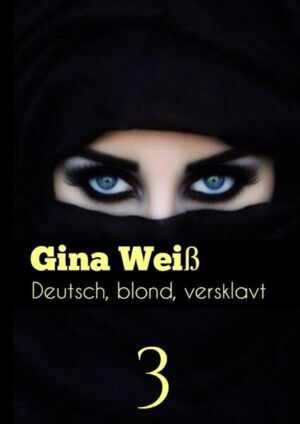 Mein Name ist Gina Weiß. Seit einiger Zeit schreibe ich Erotikbücher. Wie meine Buchreihe “Bumsgeschichten“. Doch nun möchte ich mich einem neuen Projekt widmen. “Deutsch, blond, versklavt 3“ - ist eine erotische Kurzgeschichte. Sie handelt von einer jungen Frau. Daniela Behr ist 25 Jahre alt. Mit 18 lernte sie einen jungen Mann kennen, Emin. Emin kam einst aus dem Irak. Schnell verliebte sich die junge deutsche in den gutaussehenden Moslem. Doch nach und nach wurde aus einer Partnerschaft auf Augenhöhe eine Beziehung in der Emin die Hosen anhat und seine deutsche Frau blindlings seinen Befehlen folgt. Teil drei schließt direkt an Teil zwei an. Emin und Daniela sind in einer Villa, zusammen mit einem erlesen Kreis Gleichgesinnter. Daniela muss weiterhin die sexuellen Demütigungen durch die anwesenden Araber ertragen. Diese Geschichte ist in der Ich-Form geschrieben, um ein flüssigeres Lesen zu ermöglichen. Ihre Gina Weiß