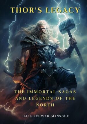 Embark on an Epic Journey through Norse Mythology with "Thor's Legacy" "Thor's Legacy: The Immortal Sagas and Legends of the North" by Laila Schwab-Mansour is a mesmerizing dive into the heart of Norse mythology. Starting with the Ginnungagap, the mysterious primordial void, this masterfully crafted tale unveils the birth of Ymir and the shaping of the cosmos as known to the ancients. As you traverse through the pages, you will find yourself lost in a world where icy realms clash with fiery lands, where gods and giants forge the destiny of the universe. Each chapter is a window into a world that defies imagination, a realm where time stands still, and legends come to life. Schwab-Mansour's narrative is rich in detail, bringing to life the ancient myths that have captivated the human spirit for centuries. From the icy currents of Niflheim to the fiery depths of Muspelheim, "Thor's Legacy" offers a compelling journey through the sagas and legends that have shaped our understanding of Norse mythology. Prepare to be transported to a time where the boundaries between our world and that of the gods blur. "Thor's Legacy" is not just a book