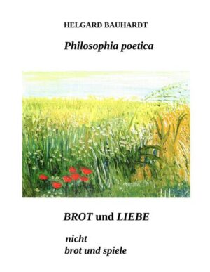 "Brot und Spiele", stammt aus dem Römischen Reich, um so die Bevölkerung von oben zu regieren, von grundlegenden politischen Themen und möglichen Veränderungen abzulenken und abzuhalten, eine kritische Auseinandersetzung zu vermeiden, zur Erhaltung der Macht des Imperiums bzw. ungerechter Strukturen, gewaltsamer Strukturen. Auch in späteren Diktaturen wurde dies übenommen. Dem setzt die Autorin "Brot und Liebe" entgegen, was eine ganz andere geistige Dimension/geistige Stufe ist, wenn dies wirklich gelebt und nicht nur gesagt/gepredigt wird. Lebendige Worte, nennt es die Autorin. "Urteile von einem Menschen lieber nach seinen Handlungen als seinen Worten, denn viele handeln schlecht und sprechen vortrefflich" (Matthias Claudius). Es geht um Krieg und Frieden, Beziehungskrieg und Beziehungsfrieden, Menschwerdung, Selbstwerdung und immer wieder und überall um Menschlichkeit und Naturverbundenheit.