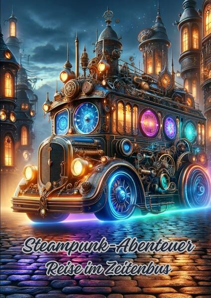 "Steampunk- Abenteuer: Reise im Zeitenbus" ist ein spannendes Malbuch, das die Welt des Steampunk mit dem aufregenden Konzept von Zeitreisen verbindet. Jede Seite des Buches bietet detailreiche und fantasievolle Illustrationen, die die Reise in einem Zeitenbus durch verschiedene Epochen und Szenarien im Steampunk- Stil zeigen. Von viktorianischen Städten bis hin zu futuristischen Landschaften dieses Buch lädt dazu ein, in die Welt des Steampunk einzutauchen und die Zeitreiseabenteuer mit Farben und Kreativität zum Leben zu erwecken. Es bietet eine hervorragende Gelegenheit, künstlerische Fähigkeiten zu entwickeln und die faszinierende Welt der Steampunk- Zeitreisen zu erkunden.