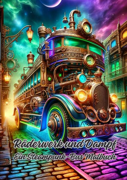 "Räderwerk und Dampf: Ein Steampunk- Bus Malbuch" ist ein kreatives und faszinierendes Malbuch, das die Welt des Steampunk durch die Linse eines außergewöhnlichen Busses erkundet. Jede Seite bietet detailreiche und einzigartige Illustrationen, die einen Bus im Steampunk- Design in verschiedenen Szenarien und Umgebungen zeigen. Von historischen Städten bis hin zu futuristischen Landschaften, die von Dampf und Zahnrädern angetrieben werden dieses Buch lädt dazu ein, in die Welt des Steampunk einzutauchen und die Abenteuer des Dampfbusses mit Farben und Fantasie zum Leben zu erwecken. Es bietet eine ausgezeichnete Gelegenheit, künstlerische Fähigkeiten zu entwickeln und die faszinierende Welt der Steampunk- Fahrzeuge und - Technologien zu erkunden.