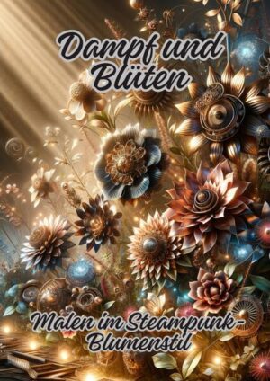 "Dampf und Blüten: Malen im Steampunk- Blumenstil" ist ein innovatives Malbuch, das die Schönheit der Blumenwelt mit den mechanischen Elementen des Steampunk- Genres verbindet. Es bietet eine Auswahl an detaillierten Illustrationen, die sowohl die Zartheit der Blüten als auch die Komplexität von Zahnrädern und anderen mechanischen Strukturen darstellen. Dieses Buch lädt dazu ein, die einzigartige Symbiose von Natur und Industrie durch kreatives Ausmalen zu erleben und zu genießen.