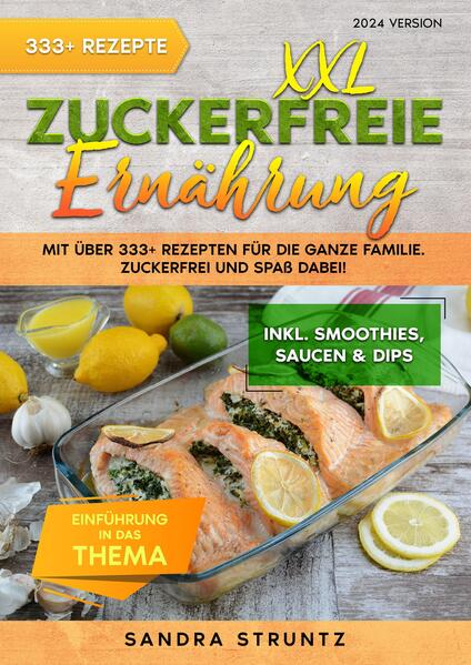 Dieses Zuckerfreie Ernährung-Kochbuch ist voll von köstlichen, leicht zuzubereitenden Rezepten! Mit über 333+ Rezepten zur Auswahl, finden Sie in diesem Kochbuch bestimmt das, wonach Sie suchen... Eine zuckerfreie Diät ist eine Ernährungsweise, bei der der Verzehr von zugesetztem Zucker und Süßungsmitteln vermieden oder erheblich reduziert wird. Dazu gehört der Verzicht auf zuckerhaltige Lebensmittel und Getränke wie Saccharose, Fruktose und Maissirup mit hohem Fruktosegehalt. Ziel ist es, die Gesundheit zu fördern, indem das Risiko von Fettleibigkeit, Diabetes und Herzkrankheiten verringert wird, die mit übermäßigem Zuckerkonsum in Verbindung gebracht werden. 1.Stattdessen fördert diese Art der Ernährung den Verzehr vollwertiger, unverarbeiteter Lebensmittel wie Obst, Gemüse, mageres Eiweiß und Vollkornprodukte als Quelle natürlicher Zucker und Kohlenhydrate. 2.In diesem Buch wird erläutert, wie eine zuckerfreie oder zuckerarme Ernährung funktioniert, was man essen sollte und welche Vorteile sie bietet. Wichtig bei Diabetes Diabetes ist eine chronische Erkrankung, die mit einem erhöhten Glukosespiegel (Zucker) im Blut einhergeht. Dieser Zustand entsteht entweder durch die Unfähigkeit des Körpers, genügend Insulin zu produzieren (Typ-1-Diabetes), oder durch die unwirksame Verwendung von Insulin durch den Körper (Typ-2-Diabetes). Um Ihren Blutzuckerspiegel effektiv zu kontrollieren, kann Ihr Arzt Ihnen empfehlen, den Verzehr von zucker- und kohlenhydratreichen Lebensmitteln und Getränken zu reduzieren. Diabetikern kann geraten werden, den Verzehr von raffinierten Kohlenhydratquellen zu reduzieren, wie z. B.: •Weißer Reis •Tortillas •Brot aus Weißmehl •Nudeln •Stärkehaltiges Gemüse wie weiße Kartoffeln, Mais und Erbsen (mehr Informationen finden Sie im Buch)