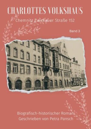 Rund um das Chemnitzer Volkshaus in der Zwickauer Straße spielt die Geschichte dieses biografisch-historischen Romans, der auf wahre Begebenheiten beruht. Hauptfigur ist Charlotte, die Großmutter der Autorin Petra Pansch. In Band 1 ist das einfache Leben der Charlotte Arnold beschrieben, die in einer Zeit aufwuchs, als Chemnitz wirtschaftlich aufblühte und die als die goldenen Zwanzigerjahre bezeichnet wird. In Band 2 zieht sie als glückliche Braut von Kurt Beyer ins Volkshaus ein. Ins Volkshaus, dass sie nicht mehr aus dem Kopf bekommt, seit sie als Kind zum ersten Mal dort war. 1927 heiraten die beiden und in der Zwickauer Straße nimmt die Geschichte ihren weiteren Lauf. In Band 3 vollzieht sich am 11. Mai 1945 ein historischer Moment, und das direkt am Volkshaus, aus dessen Fenstern weiße Fahnen wehen. Ein Wagenkonvoi der US-Armee trifft auf Soldaten der 1.Ukrainischen Aufklärungseinheit mit Panzern und schwerem Gerät. Der Krieg ist zu Ende. Doch nicht so ganz. Die ersten Tage, Wochen und Monate des vermeintlichen Friedens fühlen sich nicht wie Frieden an, sondern sind geprägt von Hunger, von Entbehrung und dem weiteren Kampf ums Überleben. Wie Charlotte und ihre Familie es schafft sich der neuen Realität anzupassen und wie ihr weiteres Leben verläuft, beschreibt die Autorin auf ihre eigene beeindruckende Art und Weise.