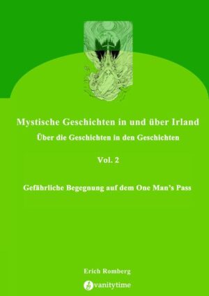 Der Autor hat in den 90er Jahren des letzten Jahrtausends etwa zehn Jahre in Irland gelebt. In dieser Zeit wurden die Erzählungen dieser Buchreihe niedergeschrieben. In diesen Erzählungen werden Tatsächliches und Fiktion vermischt. Es geht um das traditionelle Geschichtenerzählen der alten Zeit in Irland. Die Idee dazu kam ihm bei einem Geschichtenerzähler Festival in dem westirischen Städtchen Kiltimagh, dem er hier zum ersten Mal beiwohnte. Seine Anregungen holte er sich aber aus den Erzählungen der Menschen an den knisternden Torffeuern, die zu den Geschichten eine mystische Atmosphäre zauberten. Vor allem aber geht es mal wieder um das Geschichtenerzählen selbst: Wie im ersten Band lässt der Autor auch in diesem zweiten Band fiktive Erzähler zu Wort kommen. Real ist nur die Art der Erzählung, wie sie der Autor erlebt hat, und zum Teil auch der Hintergrund der erzählten Geschichten. Der Autor überlässt es dem aufmerksamen Leser zu beurteilen, welche Geschichten einen realen Hintergrund haben könnten. Aber Vorsicht, man kann sich leicht täuschen. In der ersten Geschichte findet sich der Erzähler in der Todeszelle wieder. Er soll ein Elternmörder sein. In der Titelgeschichte wagt sich der Erzähler eines Tages trotz Höhenangst auf den legendären One Man’s Pass an den Klippen des Slieve League und hat ausgerechnet an einer besonders engen Stelle, an der keine zwei Menschen aneinander vorbeikommen, eine gefährliche Begegnung mit einem Hünen von Mann, der sich hier oben sicher bewegt. Keiner will zurückweichen, aber, hat der Protagonist eine Wahl? Er ist voller Misstrauen und Furcht