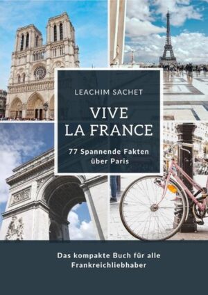 Entdecken Sie die spannenden Geschichten hinter den glanzvollen Champs-Élysées, erkunden Sie die düsteren Geheimnisse der Pariser Katakomben und lassen Sie sich von der majestätischen Schönheit des Louvre verzaubern. Sachet nimmt Sie mit auf eine atemberaubende Reise durch die Straßen von Montmartre, vorbei an der ikonischen Kathedrale Notre-Dame und über die geschichtsträchtige Seine. Von spannenden Anekdoten über berühmte Persönlichkeiten bis hin zu den unbekannten Winkeln der Stadt – dieses Buch ist eine unvergleichliche Schatztruhe an Wissen über Paris. Schlagen Sie die Seiten auf und lassen Sie sich von "Vive la France" in eine Welt entführen, die so reich an Geschichte, Kultur und Leidenschaft ist, dass Sie nicht anders können, als sich in die Magie von Paris zu verlieben. Tauchen Sie ein in die Stadt der Liebe wie nie zuvor und erleben Sie 77 unvergessliche Fakten, die Paris in einem neuen Licht erstrahlen lassen!