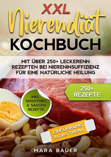 Dieses Nierendiät-Kochbuch ist voll von köstlichen, leicht zuzubereitenden Rezepten! Mit über 250+ Rezepten zur Auswahl, finden Sie in diesem Kochbuch bestimmt das, wonach Sie suchen... Wenn Sie an einer Nierenerkrankung leiden, ist es wichtig, darauf zu achten, was Sie essen und trinken, da Ihre Nieren Abfallprodukte nicht so gut ausscheiden können, wie sie sollten. Ein nierenfreundlicher Ernährungsplan kann Ihnen helfen, gesünder zu bleiben und die Schädigung Ihrer Nieren zu verlangsamen. Jeder Mensch ist anders und hat andere Ernährungsbedürfnisse. Arbeiten Sie mit einem Ernährungsberater zusammen, um einen nierenfreundlichen Ernährungsplan zu erstellen, der für Sie geeignet ist. Was ist ein nierenfreundlicher Ernährungsplan? Ein nierenfreundlicher Ernährungsplan ist eine Ernährungsweise, die dazu beiträgt, Ihre Nieren vor weiteren Schäden zu schützen. Er enthält Lebensmittel, die Ihre Nieren schonen, und schränkt andere Lebensmittel und Flüssigkeiten ein, damit sich bestimmte Mineralstoffe in diesen Lebensmitteln, wie z. B. Kalium, nicht zu stark in Ihrem Körper anreichern. Kann ich Hilfe bei der Erstellung eines nierenfreundlichen Ernährungsplans bekommen, der für mich geeignet ist? Bitten Sie Ihren Arzt, Sie an einen Diätassistenten zu überweisen (eine Person mit einer speziellen Ausbildung in Diät und Ernährung, die weiß, welche Lebensmittel für Menschen mit Nierenerkrankungen geeignet sind). Der Ernährungsberater wird Ihnen helfen, einen nierenfreundlichen Ernährungsplan zu erstellen, der die Lebensmittel enthält, die Sie gerne essen. Sie können mit einem Ernährungsberater über die Lebensmittel sprechen, die Sie gerne essen, oder über spezielle Anforderungen, die Sie haben (z. B. wenn Sie Vegetarier sind oder Lebensmittelallergien haben), und er wird Ihnen helfen, einen nierenfreundlichen Ernährungsplan zu erstellen, der für Sie geeignet ist. Denken Sie daran, dass selbst Diäten, die für manche Menschen gesundheitsfördernd sind (wie die Keto-Diät, die mediterrane Diät oder die vegane Ernährung), für Menschen mit Nierenerkrankungen nicht immer sicher sind. Sprechen Sie immer mit einem Ernährungsberater, bevor Sie die tägliche Zufuhr bestimmter Lebensmittel oder Nährstoffe erhöhen oder verringern. Eine Ernährungsberaterin oder ein Ernährungsberater kann Ihnen am besten dabei helfen, einen Ernährungsplan zu erstellen, der Ihre Nieren schützt und Sie so gesund wie möglich hält. (mehr Informationen finden Sie im Buch)