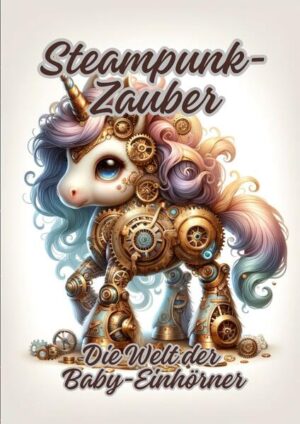 "Steampunk- Zauber: Die Welt der Baby- Einhörner" ist ein faszinierendes Ausmalbuch, das die Leser in eine Welt entführt, in der die Fantasie der Steampunk- Ästhetik auf die unschuldige Magie von Baby- Einhörnern trifft. Jede Seite offenbart eine einzigartige Szene, die detailreiche Steampunk- Elemente mit der zarten Schönheit dieser mythischen Kreaturen verbindet. Von dampfbetriebenen Karussells bis hin zu mechanischen Wäldern, in denen Baby- Einhörner spielen und erkunden dieses Buch bietet eine verzauberte Reise durch eine Welt, in der Technologie und Magie in harmonischer Einheit existieren.