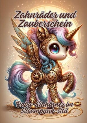 "Zahnräder und Zauberschein: Baby- Einhörner im Steampunk- Stil" ist ein kreatives Ausmalbuch, das die faszinierende Welt des Steampunk mit der unschuldigen Magie von Baby- Einhörnern verbindet. Jede Seite offenbart detailreiche Illustrationen, die eine einzigartige Mischung aus viktorianischer Ästhetik, mechanischen Wundern und zauberhaften Einhornwesen darstellen. Von dampfbetriebenen Wäldern, in denen kleine Einhörner zwischen zischenden Zahnrädern und leuchtenden Laternen spielen, bis hin zu abenteuerlichen Flügen auf mechanischen Flügeln dieses Buch bietet eine verzauberte Reise durch eine Welt, in der Technologie und Magie in perfekter Harmonie existieren.