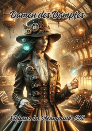 "Damen des Dampfes: Eleganz im Steampunk- Stil" ist ein Ausmalbuch, das die faszinierende Welt des Steampunk ergründet, wo viktorianische Eleganz auf mechanische Wunder trifft. Dieses Buch präsentiert eine Vielzahl von Damen in prachtvollen Steampunk- Outfits, umgeben von Zahnrädern, Dampfmaschinen und futuristischen Erfindungen des 19. Jahrhunderts. Durch das Ausmalen dieser detailreichen und stilvollen Illustrationen können die Leser in eine Ära eintauchen, in der Mode und Technologie in einer alternativen Vergangenheit verschmelzen.