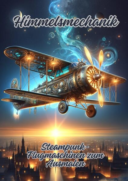 In "Himmelsmechanik: Steampunk- Flugmaschinen zum Ausmalen" entführt der Leser in eine Welt, in der die Grenzen der Physik neu definiert und durch die Linse des Steampunk neu interpretiert werden. Die Seiten sind gefüllt mit detaillierten Illustrationen von fantastischen Flugmaschinen und Luftschiffen, die durch das viktorianische Zeitalter inspiriert sind und zum Träumen einladen. Jedes Bild erzählt die Geschichte einer Ära, in der Dampfkraft und Zahnräder die Vorstellungskraft beflügeln und zu kreativen Farbexperimenten anregen.